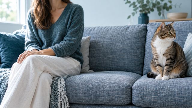 Кошка отворачивается во время общения: как дать ей выбор дистанции