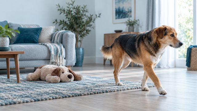 Собака быстро уходит от новой игрушки: как подобрать другой формат занятия